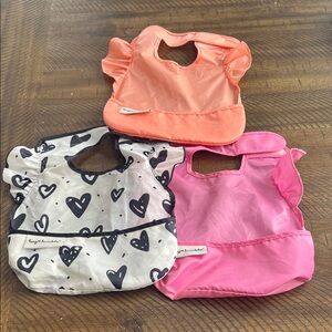 Heart and Solid Bib Trio